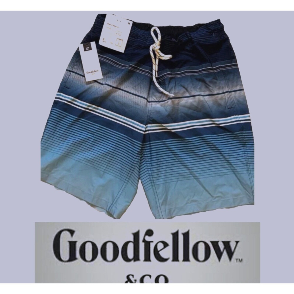 Goodfellow NEW Men's/Boys (28") Swim Shorts Mens (28" Waist) 9" Inseam UPF50 NWT